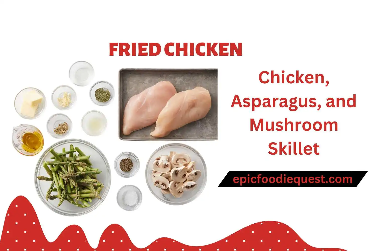 Chicken, Asparagus, and Mushroom Skillet